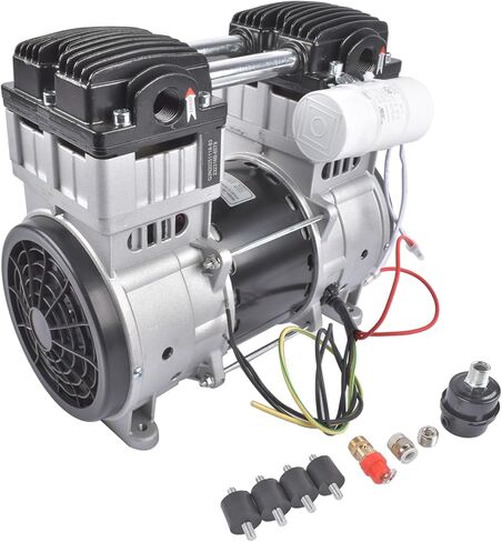 110 Volts 2 HP Electric Air Compressor 15 Amps SP-9421, SP9421 24 Gallons Ultra Quiet and Oil-Free Pump/Motor Mixizap in Saudi Arabia