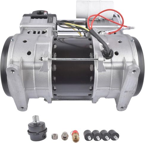 110 Volts 2 HP Electric Air Compressor 15 Amps SP-9421, SP9421 24 Gallons Ultra Quiet and Oil-Free Pump/Motor Mixizap in Saudi Arabia