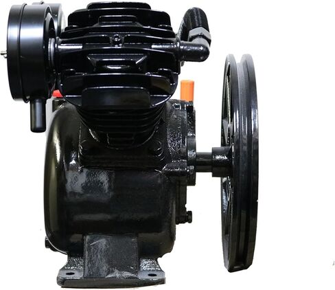 Air Compressor Pump 3HP 2 Piston V Style Twin Cylinder Motor Head Airtool Max Air Delivery 11.2 CFM @ 90 PSI 1150 rpm Flywheel 10" with single A V-groove in Kuwait