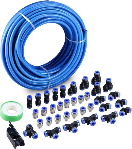 NORJIN 100ft 10mm OD 6.5mm ID البولي يوريثين PU خرطوم الهواء أنبوبة عدة - أنابيب خط الهواء ودفع لتوصيل التركيبات in Kuwait