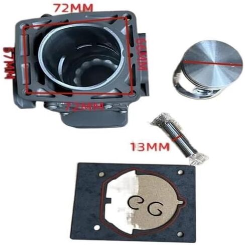 صالح لل PB-8010 PB-9010 PB-7910 EB910 EB880 79CC منفاخ P100012460 اسطوانة المكبس الدائري دبوس GASM عدة 53 مللي متر in Kuwait