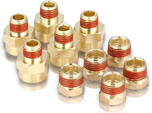 3/8" NPT Male x 1/4" NPT Female, 1/4" NPT Male x 3/8" NPT Female Bushing Reducer Reducing Pipe Adapter Fitting 10pcs in Kuwait