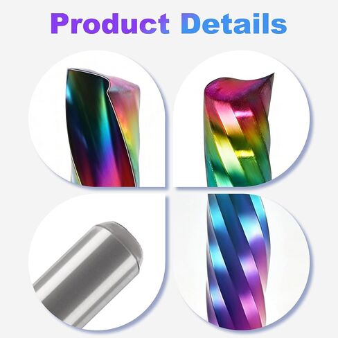 O Flute Router Bits 1/8 Inch Shank, Solid Carbide Down Cut End Mill with DLC Coating, CNC Single Flute Milling Cutters for Aluminium, Plastic, MDF, Wood and Acrylic, Pack of 10 in Kuwait