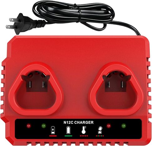 Rapid Charger Station for Milwaukee M12 Battery | Compatible with Milwaukee M12 Battery 48-11-2401 48-11-2420 48-11-2440 48-11-2460 in Saudi Arabia