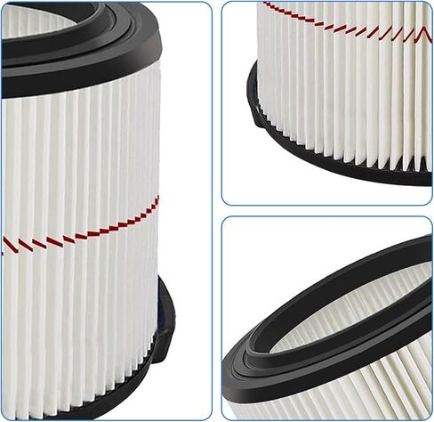 MZY LLC 2 حزمة 38741 فلتر بديل لفلتر Craftsman Shop Vac، مرشح Vac رطب/جاف مناسب لـ 3/4 جالون من مكنسة كهربائية محمولة طراز # CMXEVBE17040، الجزء # CMXZVBE38741 in Kuwait