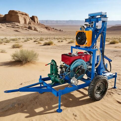 Versatile Customizable Water Well Drilling Rig Mobile Hydraulic Borehole System for Construction Dewatering Residential Wells Small Farm Irrigation Drilling in Kuwait