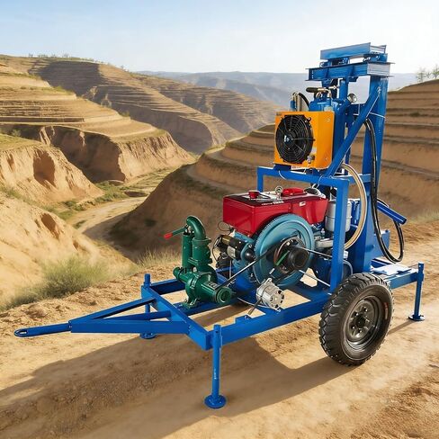 Portable Water Well Drilling Rig Customizable 100m 120m Drilling Depth Hydraulic Machine Perfect for Home Use Remote Areas Residential Well Drilling Tasks in Kuwait