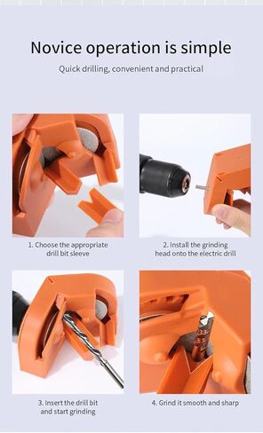 2-16mm Multipurpose Drill Bit Grinding Sharpener,Electric Impact Drill Knife Sharpener,Disposable Double-sided Polishing in Kuwait
