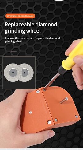 2-16mm Multipurpose Drill Bit Grinding Sharpener,Electric Impact Drill Knife Sharpener,Disposable Double-sided Polishing in Kuwait
