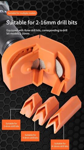 2-16mm Multipurpose Drill Bit Grinding Sharpener,Electric Impact Drill Knife Sharpener,Disposable Double-sided Polishing in Kuwait