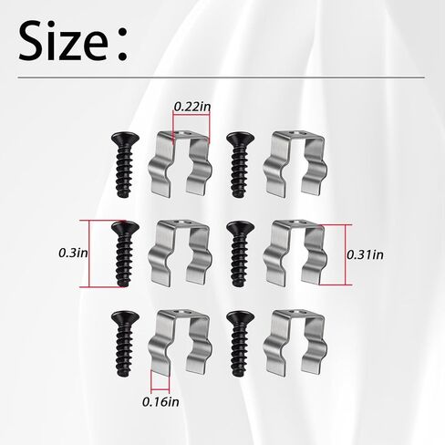 XTPTFABS 6Pcs Stainless Steel Vacuum Side Brush Mount Clips with Screw Compatible with Shark IQ and AI AV2501S Robot Vacuum, Not Fits for ION modle in Kuwait