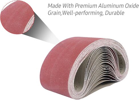 Sandpaper,30 * 380mm Sanding Belts (1.18x14.96 inch) 10Pcs Belts (60/60/80/120/240/320/400/600/800/1000 Grits, One for Each Type) for Home Use Mini Belt Sander in Kuwait