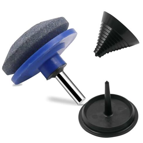 Durable Black Blade Balancer+Lawn Mower Sharpener Accessory for Brushcutter Yard Tools US in Kuwait