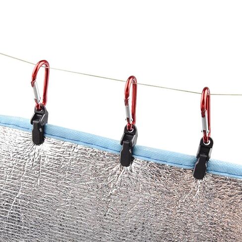 15pcs Outdoor Camping Tent Clips Windproof Plastic Awning Clamps Tent Fixing Clamps for Canopy Tarp Shelter in Kuwait