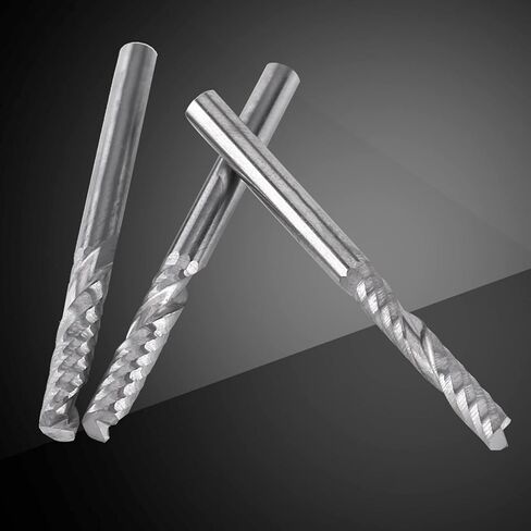 10 قطعة 4 مللي متر عرقوب كربيد التنغستن دوامة نهاية المطاحن واحدة الناي قاطعة المطحنة CNC بت التوجيه in Kuwait