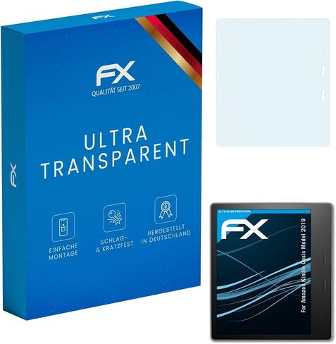 طبقة حماية الشاشة atFoliX متوافقة مع واقي الشاشة Amazn Kindl Oasis Model 2019، طبقة حماية FX فائقة الوضوح (2X) in Saudi Arabia
