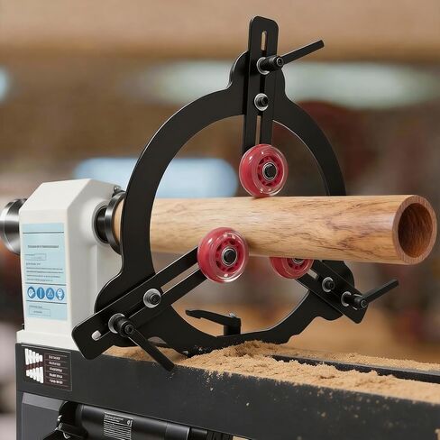 Woodturning Steady Rest for 12inch,14inch and 16inch Swing Size Lathe for Spindle Woodturning, 3-Point Adjustable Lathe Tool in Kuwait