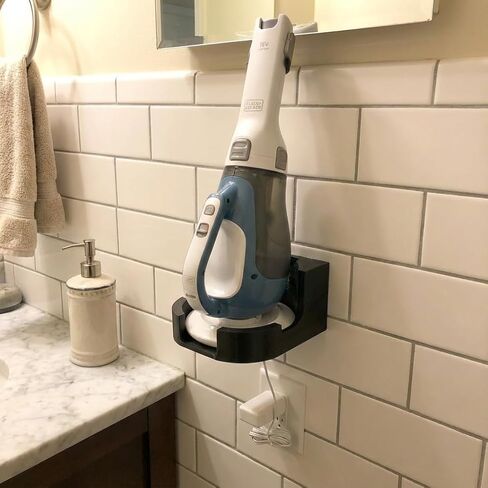 حامل تثبيت على الحائط متوافق مع جهاز Black+Decker Dustbuster Advanced Clean، قاعدة شحن بالمكنسة الكهربائية تناسب موديلات CHV1410L BDH2000L CHV1410L32، دعامة شحن مطبوعة ثلاثية الأبعاد in Kuwait