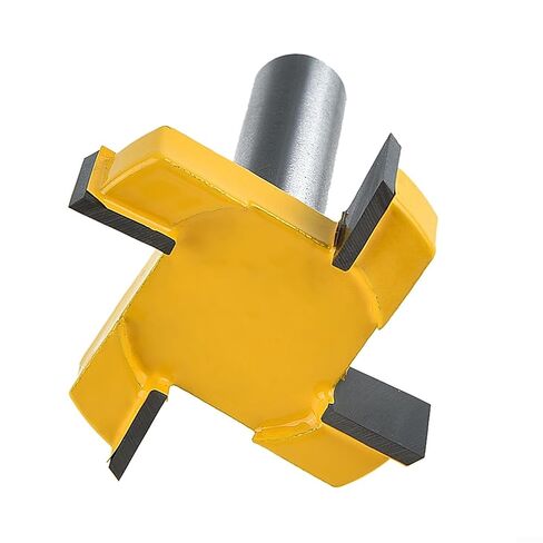 CNC Spoilboard Surfacing Router Bit 1/2 Inch Shank Carbide Tipped 4 Wings Fast Clean Cutting Woodworking MDF Plywood Particle Board in Kuwait