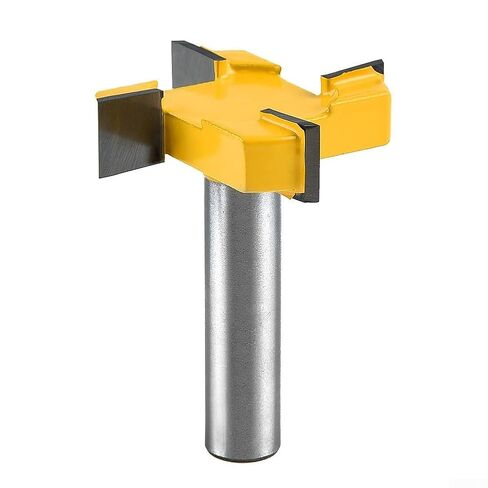 CNC Spoilboard Surfacing Router Bit 1/2 Inch Shank Carbide Tipped 4 Wings Fast Clean Cutting Woodworking MDF Plywood Particle Board in Kuwait