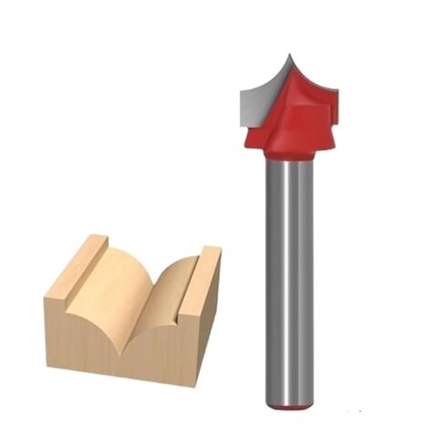 1pc 6mm Shank Solid Carbide Round Nose Router Bit - CNC & Hand Router Cutter for Woodworking, Shaker Profile(6X12) in Kuwait