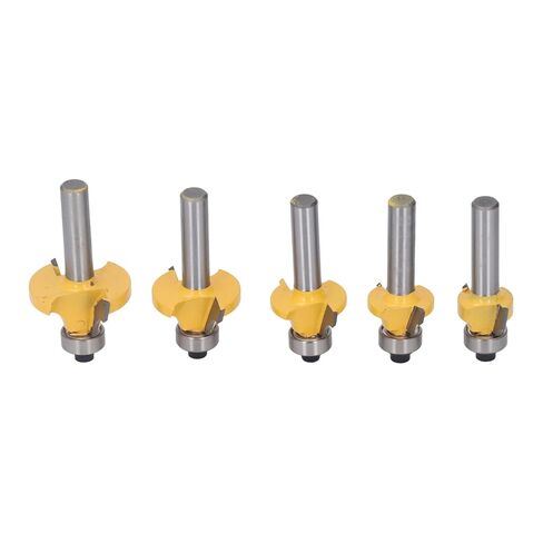 Round Over Router Bit Set 5 Piece Carbide Corner Rounding Woodworking Cutter with 8mm Shank for Softwood Hardwood Solid Wood in Kuwait