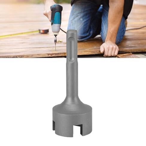 Mumusuki Ground Rod Driver, Steel SDSShank T Post Driver Attachment Universal Drill Tools for SDS Plus Hammer Drill (#4) in Kuwait