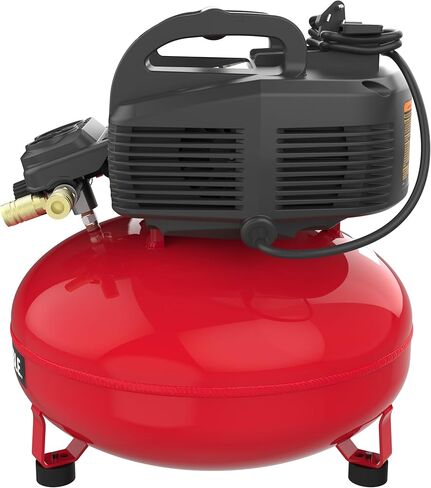 PORTER-CABLE Combination Kit Pancake Air Compressor 6 Gallon, 150 Max PSI and 2.6 CFM @ 90 PSI and Brad Nailer 18 Gauge with 100 Nail Magazine Capacity in Kuwait