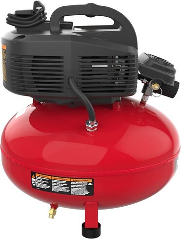 PORTER-CABLE Combination Kit Pancake Air Compressor 6 Gallon, 150 Max PSI and 2.6 CFM @ 90 PSI and Brad Nailer 18 Gauge with 100 Nail Magazine Capacity in Kuwait