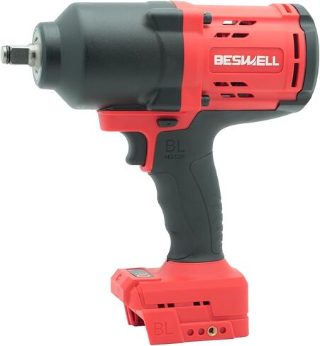 BESWELL 1/2-Inch Cordless Impact Wrench for Milwaukee 18V Battery, 1256 Ft-Lbs Max Torque Brushless Electric Impact Gun for Heavy Suspension and Truck Repair, 4-Mode Speed (Tool Only) - CIW-112C-ML in Kuwait