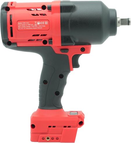 BESWELL 1/2-Inch Cordless Impact Wrench for Milwaukee 18V Battery, 1256 Ft-Lbs Max Torque Brushless Electric Impact Gun for Heavy Suspension and Truck Repair, 4-Mode Speed (Tool Only) - CIW-112C-ML in Kuwait