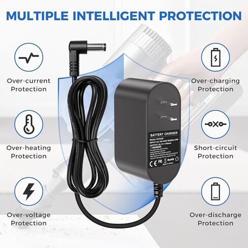 26.1V Replacement Charger for Dyson V6 V7 V8 Vacuum Charger, Compatible with DC58 DC59 DC61 DC62 SV03 SV04 SV05 SV06 – Not for V10 V11 V12 in Kuwait