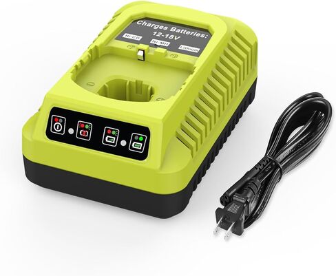 P117 P118 18V استبدال الشاحن السريع لشاحن بطارية Ryobi متوافق مع P102 P108 P189 P197 P103 P105 P107 P190 P191 in Kuwait