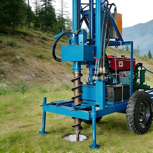 Hydro Drill Water Well Rig Portable Auger Drilling Machine DIY Kit for Home Farm Ranch Off-Grid Irrigation Water Supply Drilling Equipment in Kuwait