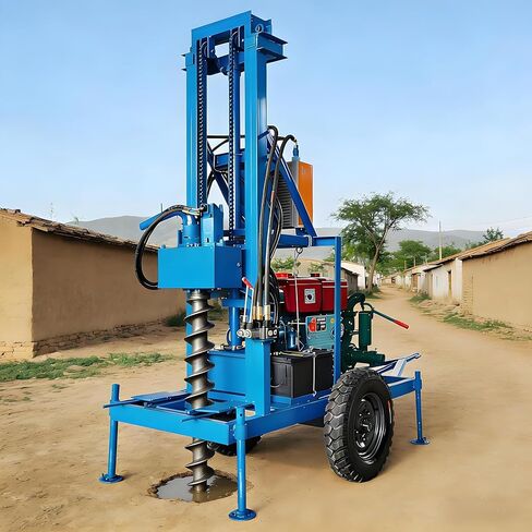 DIY Water Well Drill Auger Rig Portable Handheld Drilling Equipment for Rural Home Garden Livestock Watering Ground Drilling Machine Kit in Kuwait