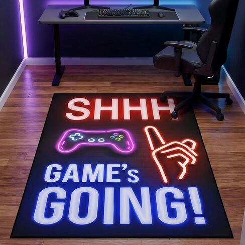 Gaming Rug for Room,3'x5' Non Slip Cool Gamer Rugs for Bedroom Livingroom Game Room Decor in Saudi Arabia
