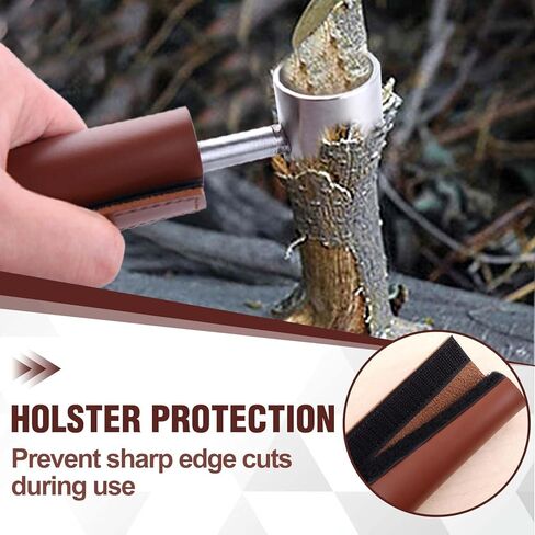 Bushcraft Settlers Tool Hand Auger Wrench for Easy Wood Drilling, Scotch Eye Wood Drill Peg and Manual Hole Maker for Camping, Bushcrafting and Woodworking, with Protective Case and Hook in Kuwait