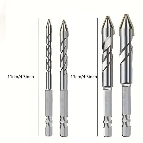 4PCS Drill Bit A Type of Dry Drilling Bit Suitable for Drilling Holes in Tiles, Concrete, Glass, Wood, and Metal in Kuwait