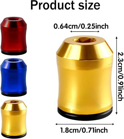 3Pcs Screwdriver Head Magnetic Ring, Screwdriver Head Magnetic Ring, Removable Magne-tic Screwdriver Drill Bit Holder, quantum grip magnetic screw ring for Hex Screwdrivers and Power Bits in Kuwait