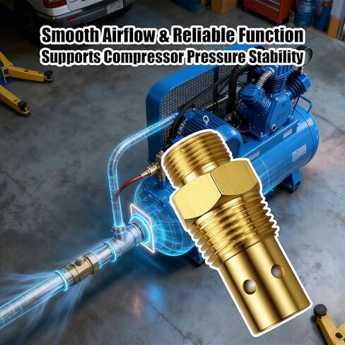 صمام فحص ضاغط الهواء 1/2 npt 1/2 CFPC مناسب لموديلات DeVilbiss Craftsman 5HP IRL6560V 5E60VAD استبدال CAC-437-2 in Kuwait