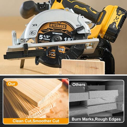 5-1/2 Inch Circular Saw Blade,10mm Arbor,18T for Framing, Ultra Thin Kerf,Fast Wood Cutting,10-Pack in Kuwait