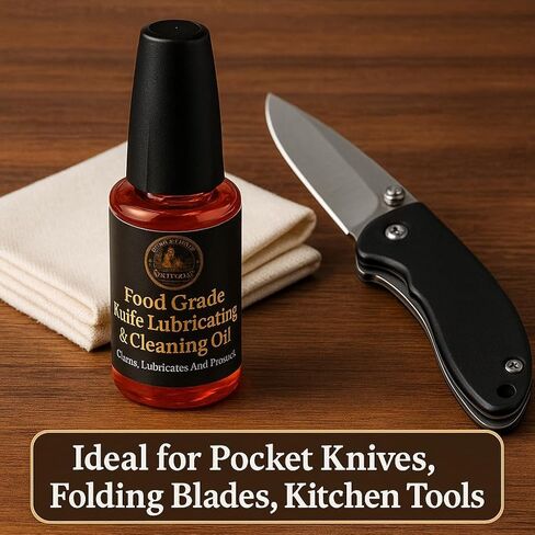 Horace Whitlock Knife Pivot Lube Oil – Premium Food-Safe Lubricant for Folding Knives & Tools, 20ml (0.68 fl oz) Bottle. Knife Pivot Lubricating Oil in Kuwait