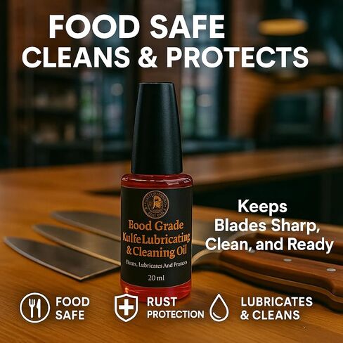 Horace Whitlock Knife Pivot Lube Oil – Premium Food-Safe Lubricant for Folding Knives & Tools, 20ml (0.68 fl oz) Bottle. Knife Pivot Lubricating Oil in Kuwait