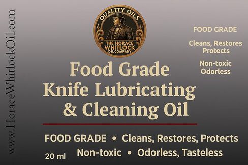 Horace Whitlock Knife Pivot Lube Oil – Premium Food-Safe Lubricant for Folding Knives & Tools, 20ml (0.68 fl oz) Bottle. Knife Pivot Lubricating Oil in Kuwait