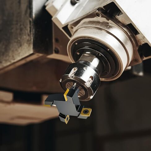 Slab Flattening Router Bit, 1/2" Shank, 1/2" Shank, 4 Wings, 2-1/2" Cutting Diameter, Coated Insert Carbide Slab Flattening Router Bit for Woodworking in Kuwait