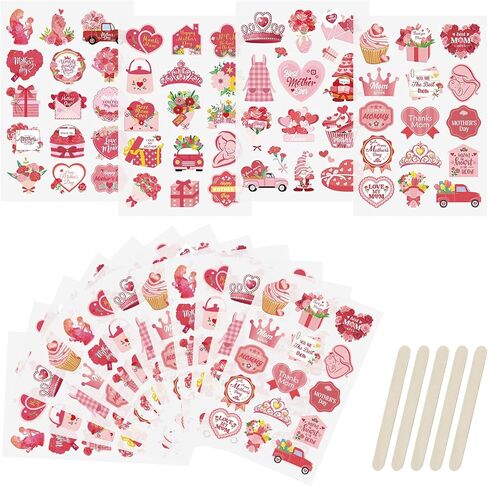 Wandic 16 Sheets فرك على ملصقات النقل ، 4 أنماط عيد ميلاد سعيد ملصقات نقل عيد ميلاد شموع الشمعة لمخطط مجلة سجل القصاصات ، 4 * 6in in Kuwait