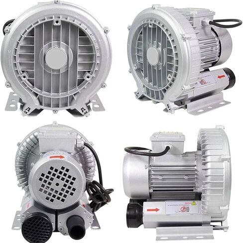 High-Pressure Vortex Blower Vacuum Pump 750W for Air Blowing & Suction, 220V/50Hz - Ideal for Sewage Aeration & Aquariums, Powerful 1.01HP Performance in Saudi Arabia
