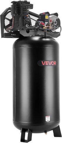 ضاغط هواء VEVOR 60 جالون للخدمة الشاقة، 5 حصان 12 SCFM عند 90 رطل لكل بوصة مربعة، ضواغط هواء بحد أقصى 145 رطل لكل بوصة مربعة، خزان ضاغط مشحم بالزيت للتصنيع الصناعي، ورش عمل كبيرة (230 فولت 60 هرتز، بدون قابس) in Saudi Arabia
