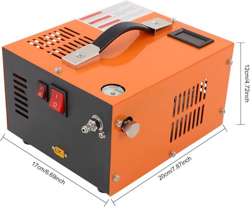 ضاغط هواء PCP، 4500PSI/30Mpa PCP، 12V DC/110V AC ضاغط PCP Airgun مع مروحة تبريد مدمجة وضاغط خزان كرات الطلاء المحمول لكرة الطلاء وبندقية PCP وزجاجة غوص سكوبا in Kuwait