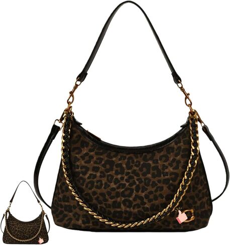Leopard Print Crossbody Bags Purse for Women Trendy Travel Vintage Fashion Underarm Shoulder Handbag Tote Versatile in Saudi Arabia